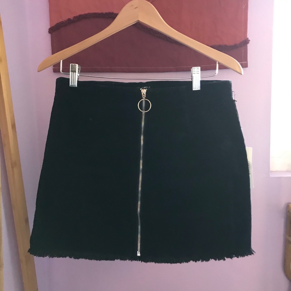 Black Corduroy Skirt